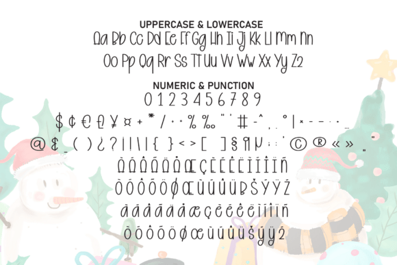 Christmas Cliparts Font - Preview 6