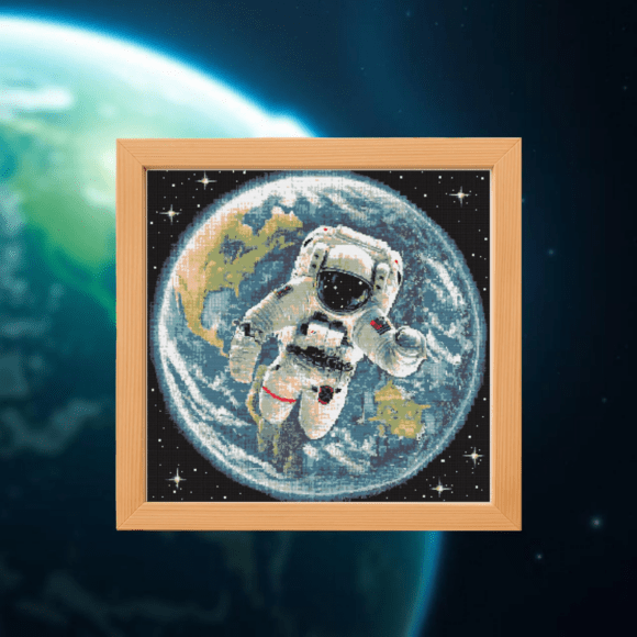 🚀Cosmic Wanderer Cross Stitch Pattern!
