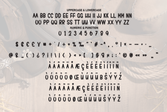 Cowboy December Font PNG with transparent background - Preview 6