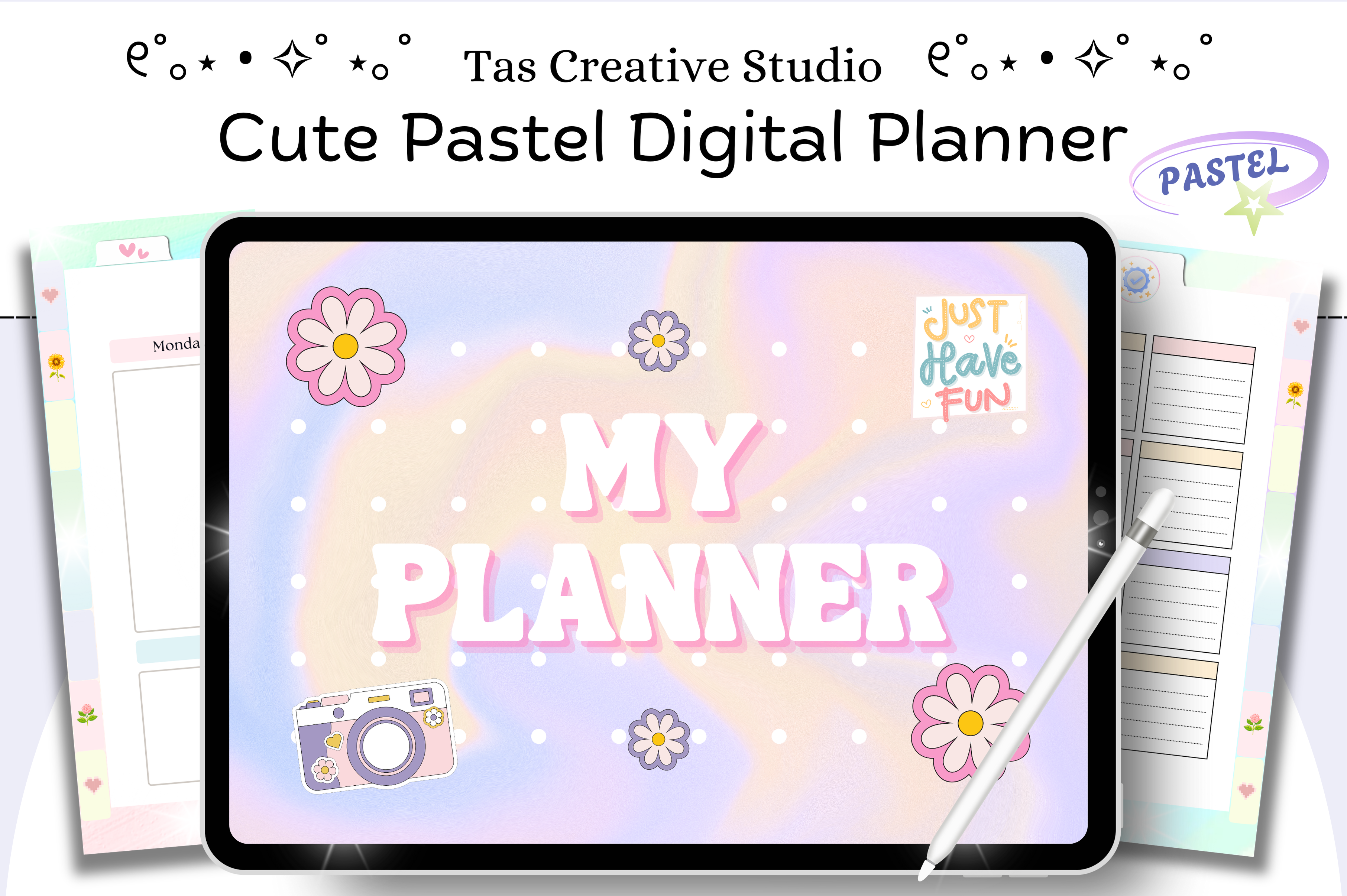 Cute Daily Digital Planner ( 112 Pages )