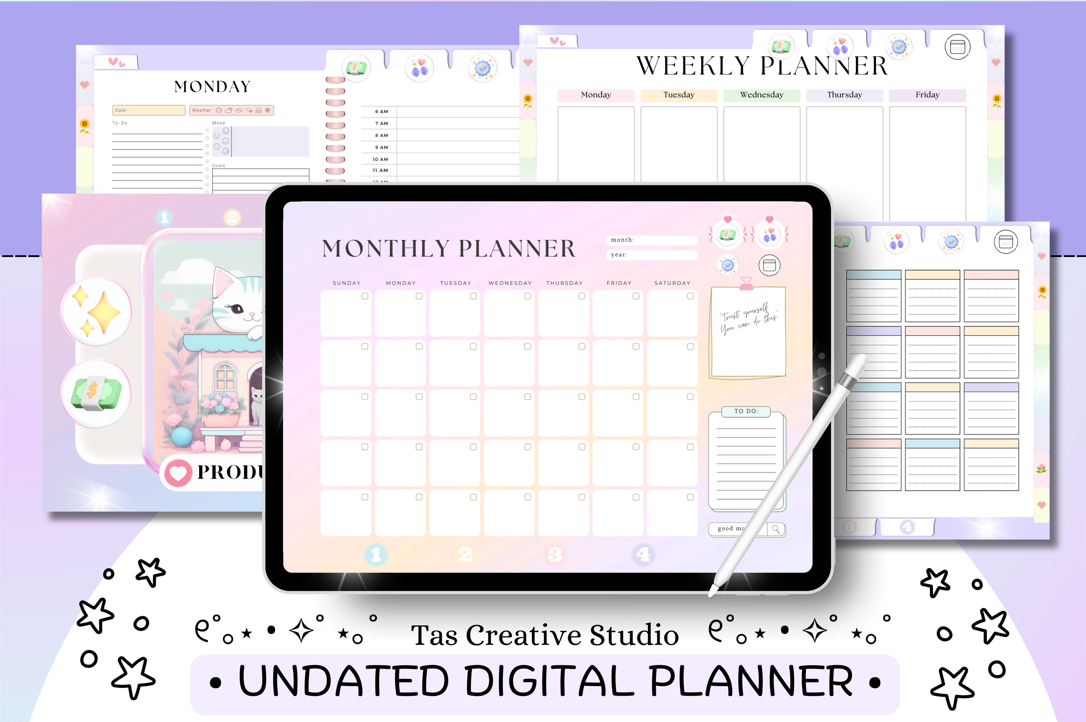 Digital Planner for IPad ( 72 Pages )