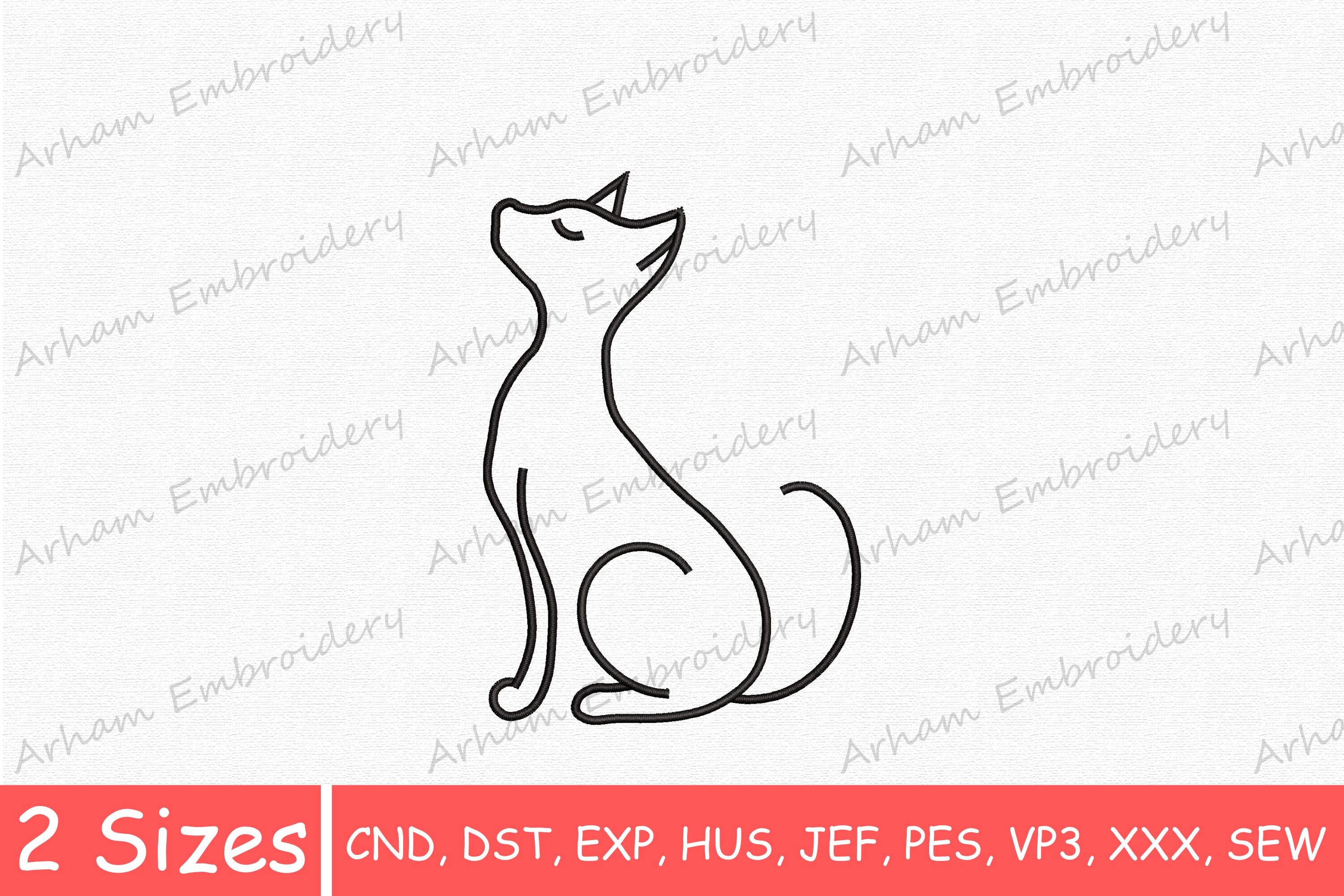 Elegant Cat Outline