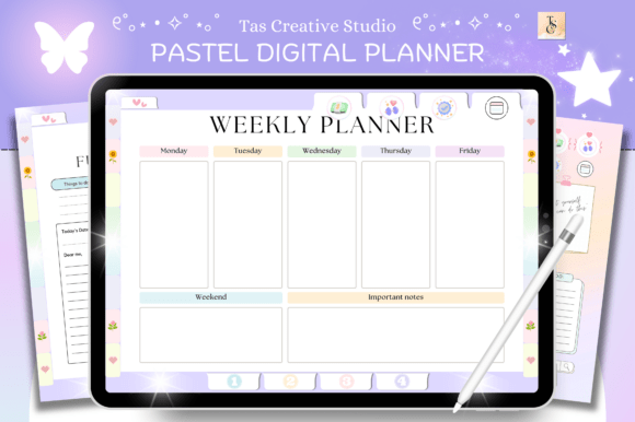 Focus ADHD Digital Planner ( 72 Pages )