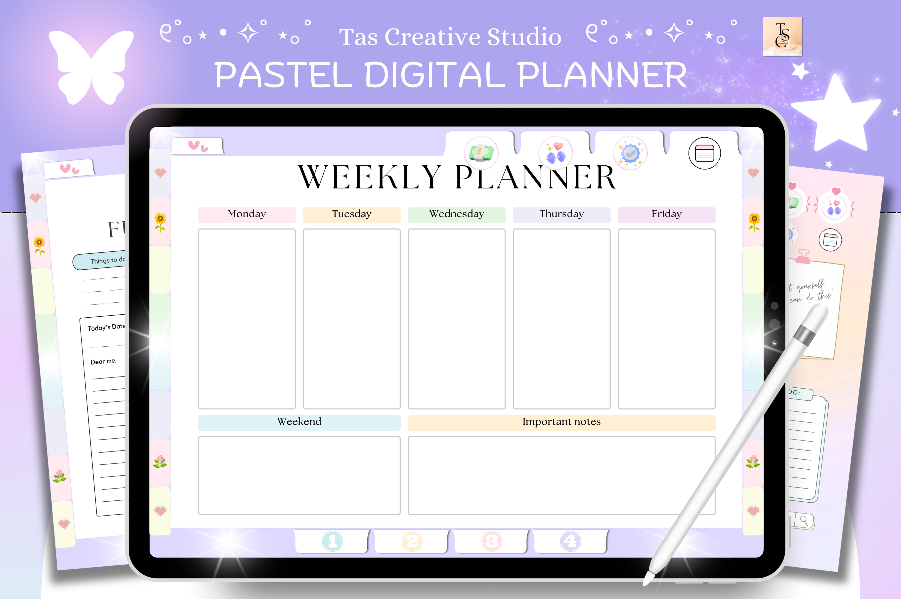 Focus ADHD Digital Planner ( 72 Pages )
