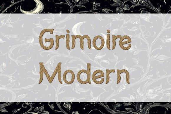 Grimoire Modern Font PNG with transparent background - Preview 1