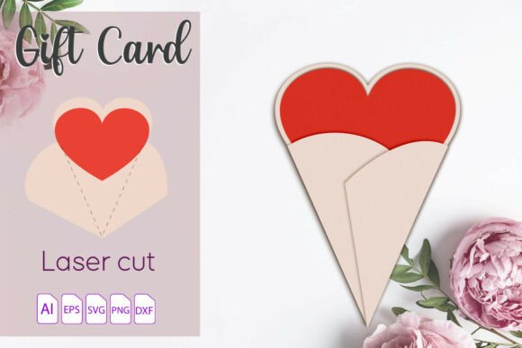 Heart Gift Card Layered Papercraft