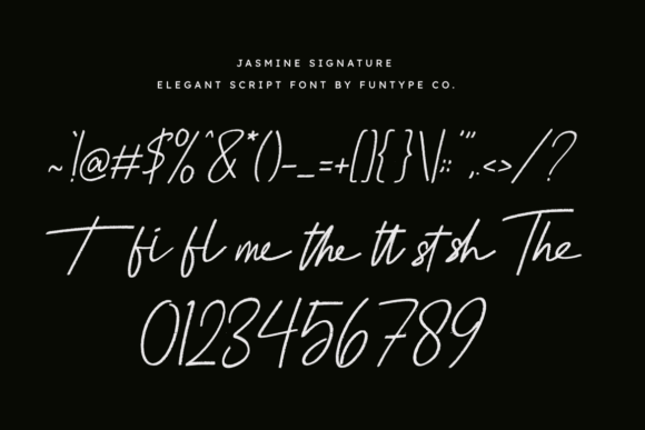 Jasmine Signature Font PNG with transparent background - Preview 2