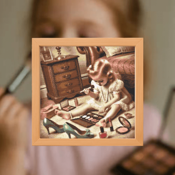 💄Just Like Mum Cross Stitch Pattern!