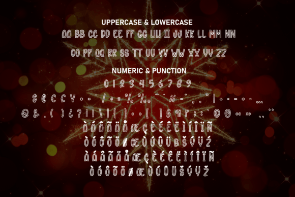 Laser Christmas Font PNG with transparent background - Preview 6