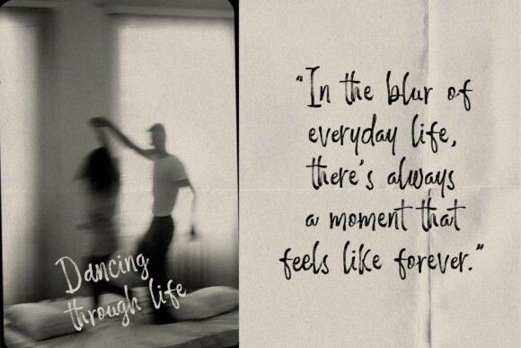 Messy Memoir Font PNG with transparent background - Preview 3