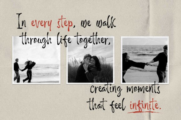 Messy Memoir Font PNG with transparent background - Preview 5