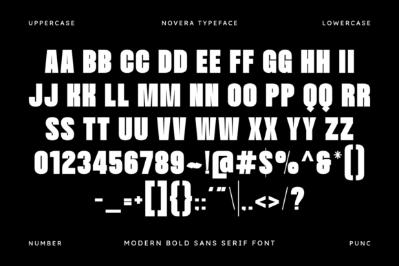 Novera Font PNG with transparent background - Preview 1