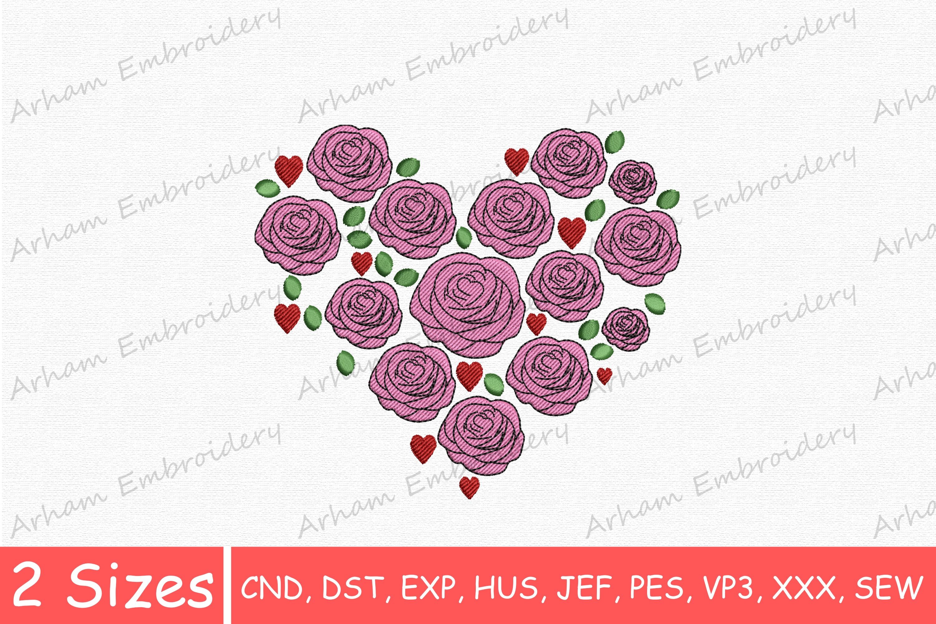 Pink Rose Heart