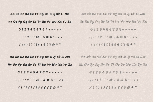 Puffy Soda Font PNG with transparent background - Preview 2