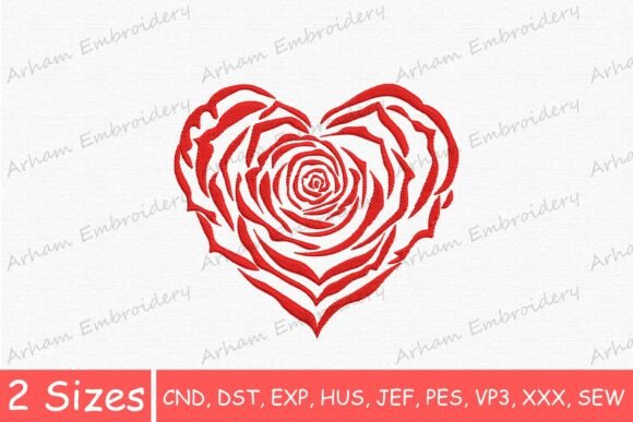 Romantic Rose Heart