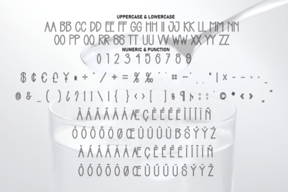 Salty Water Font PNG with transparent background - Preview 6