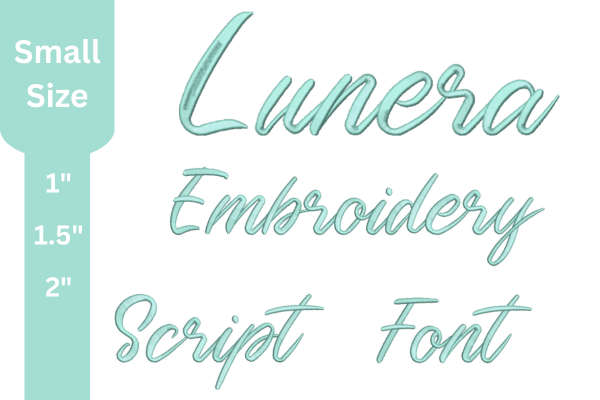 Script Embroidery Font