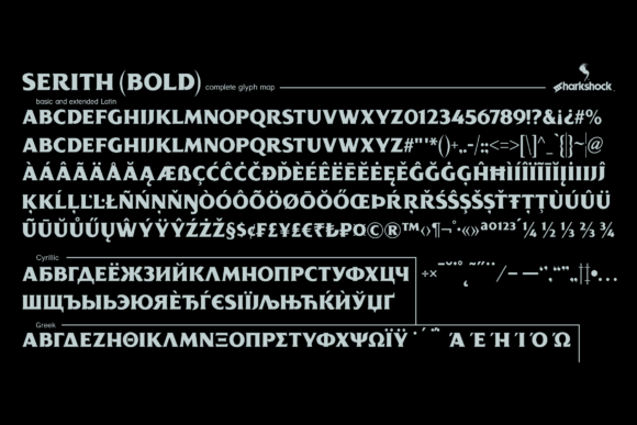 Serith Font PNG with transparent background - Preview 3