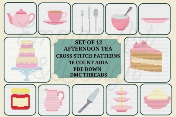 Afternoon Tea Cross Stitch Patterns