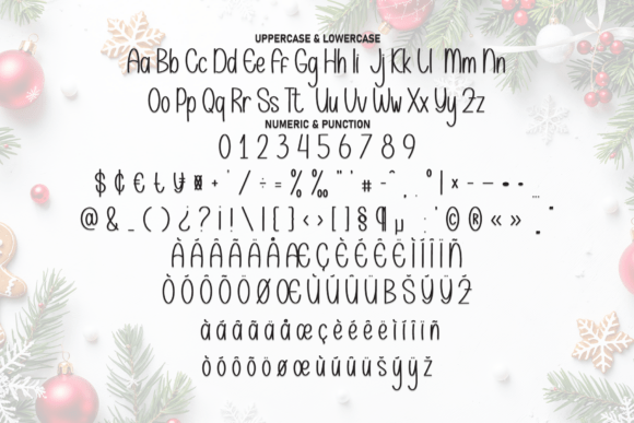 Background Christmas Font - Preview 6