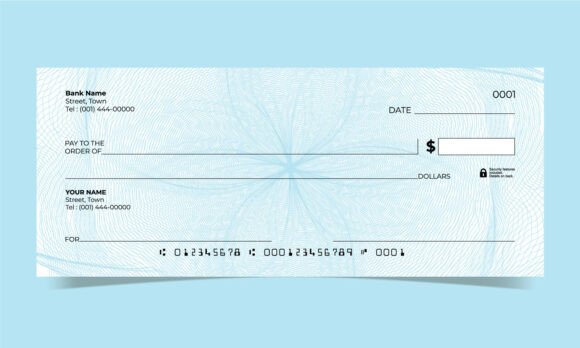 Bank Check Guilloche Pattern