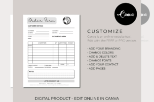 Custom Order Form Template Graphic by Gfx Shaown · Creative Fabrica