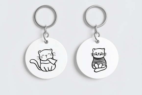 Cute Cat Doodles Set Font - Preview 5
