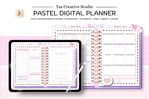 Daily Life Digital Planner ( 60 Pages )