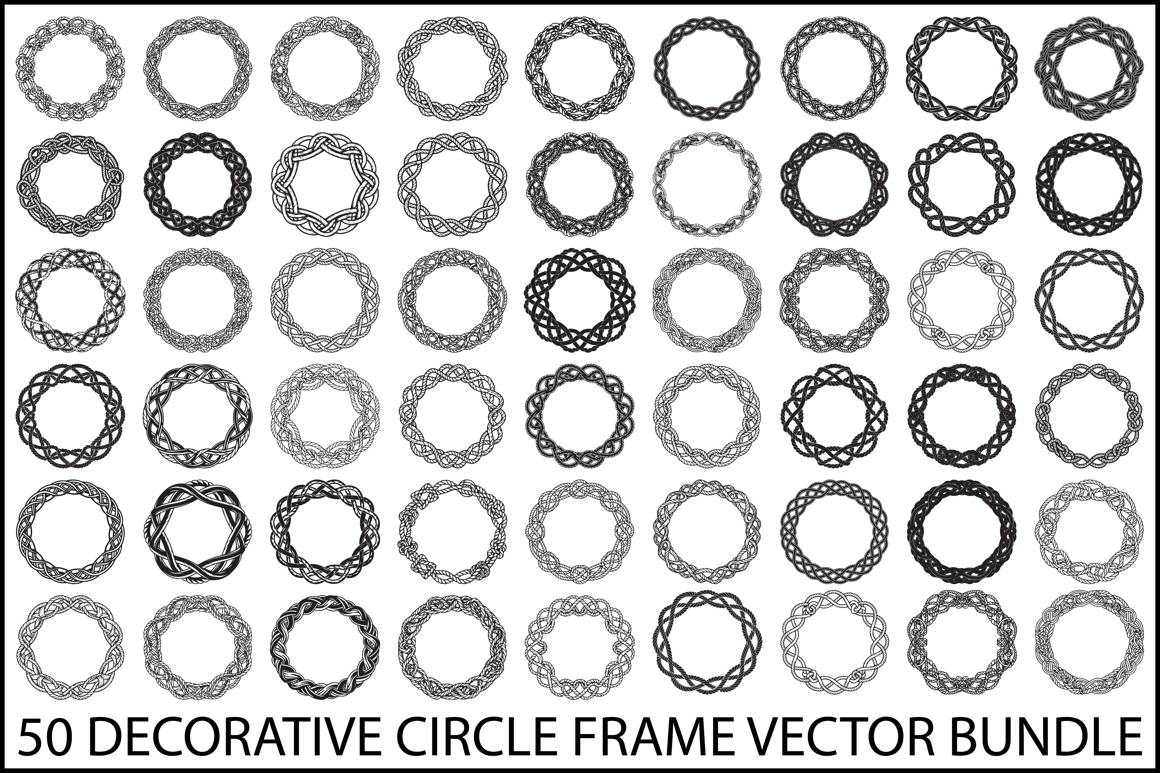 Decorative Circle Frame Bundle