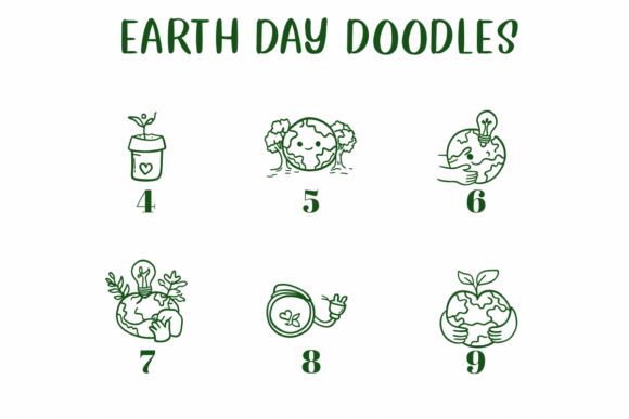 Earth Day Doodles Font - Preview 3