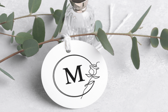 Floral Circle Monogram Font - Preview 3