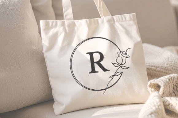 Floral Circle Monogram Font - Preview 5