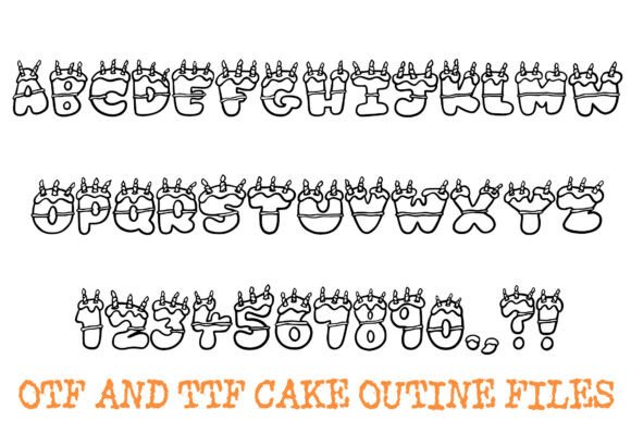 Frosted Birthday Cake Font - Preview 1