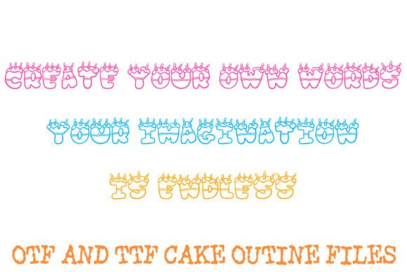 Frosted Birthday Cake Font - Preview 2