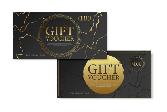 Gift Voucher with Kintsugi Design