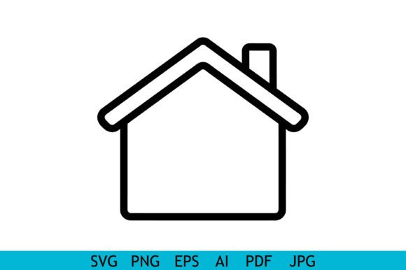 Home Outline SVG Bundle Design