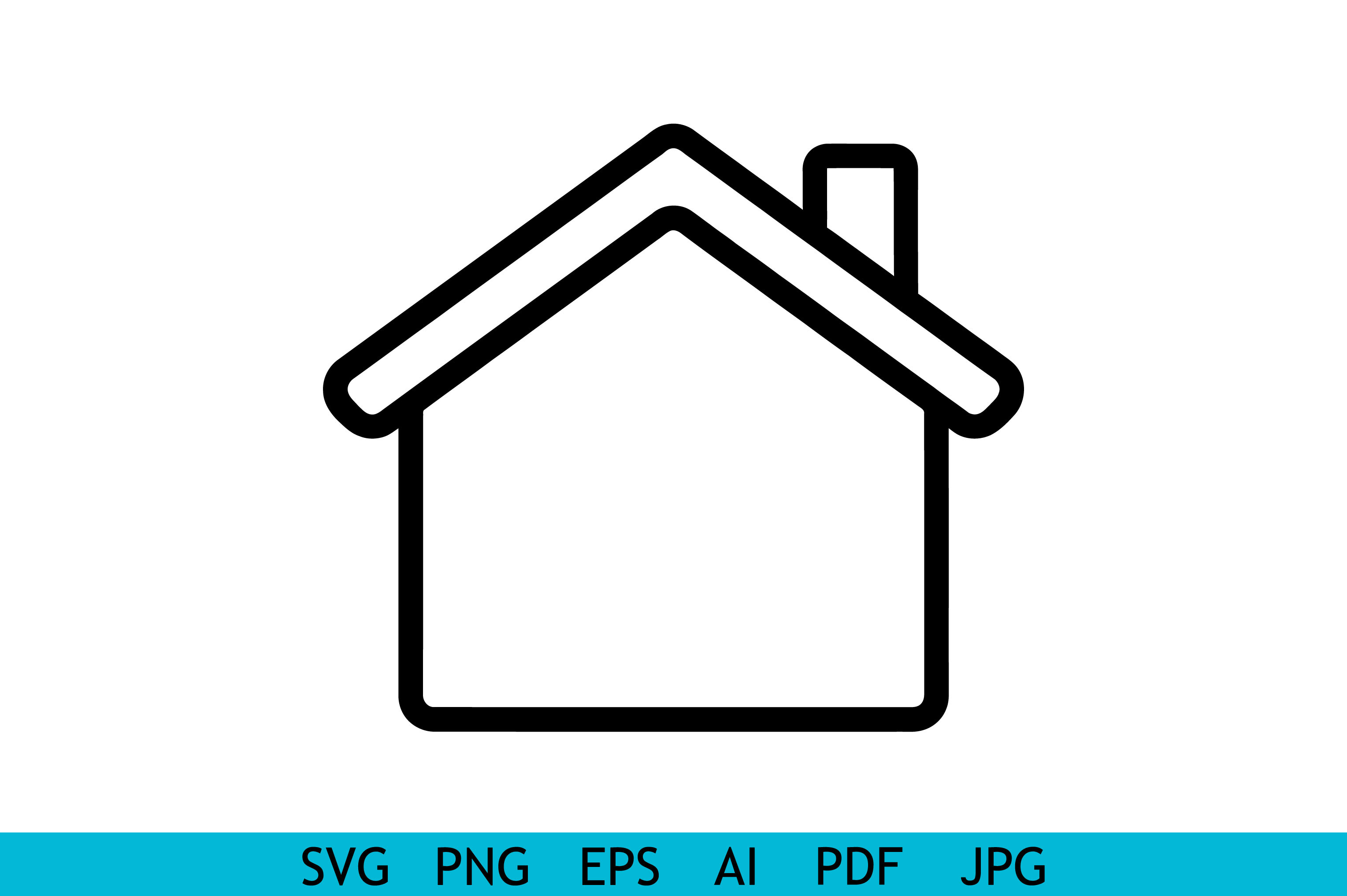 Home Outline SVG Bundle Design