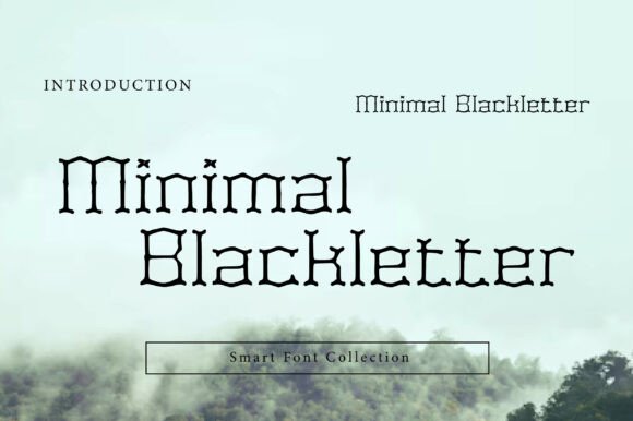 Minimal Blackletter Font
