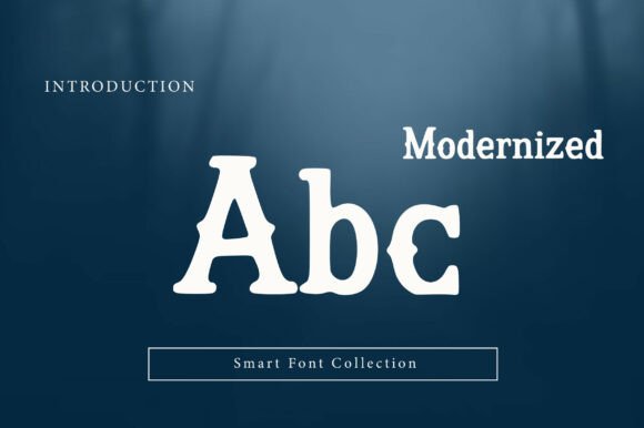 Modernized Font PNG with transparent background - Preview 1
