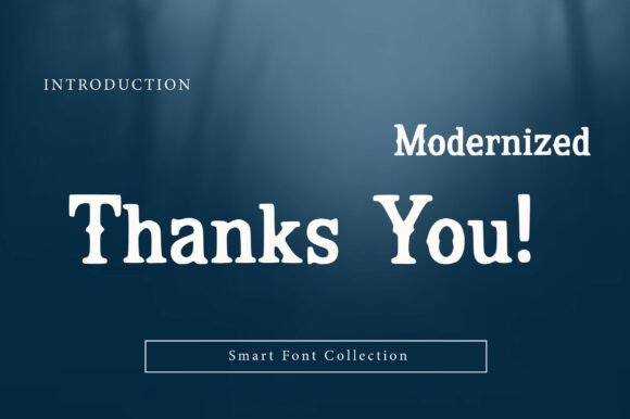 Modernized Font PNG with transparent background - Preview 2