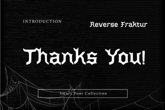 Reverse Fraktur Font PNG with transparent background - Preview 2