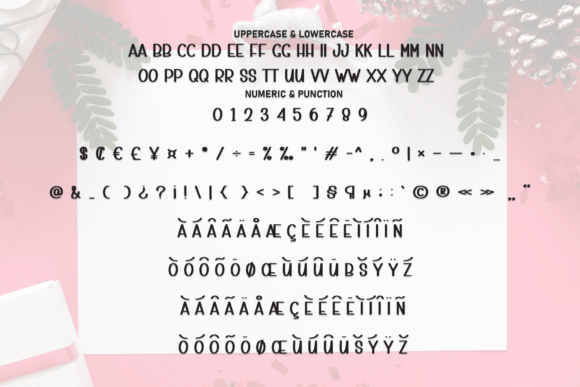 Santa Card Font PNG with transparent background - Preview 6