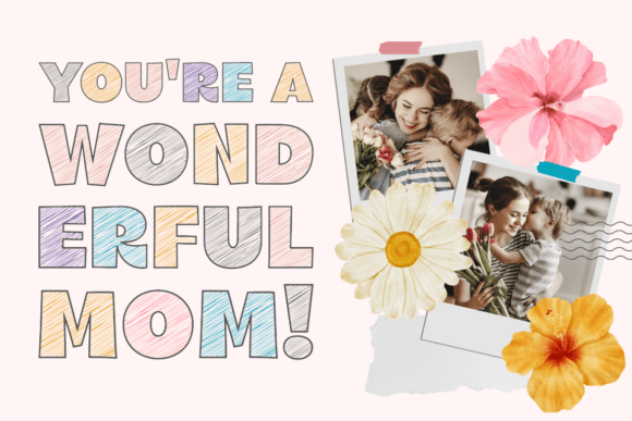 Scrible Chunk Font PNG with transparent background - Preview 2