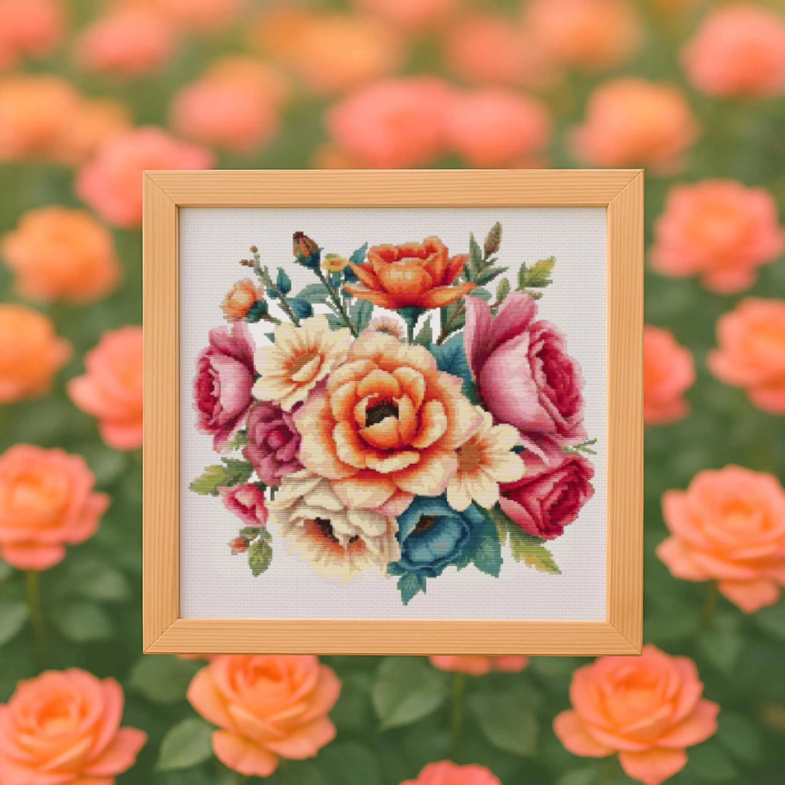 💐Soft Bouquet Cross Stitch Pattern!