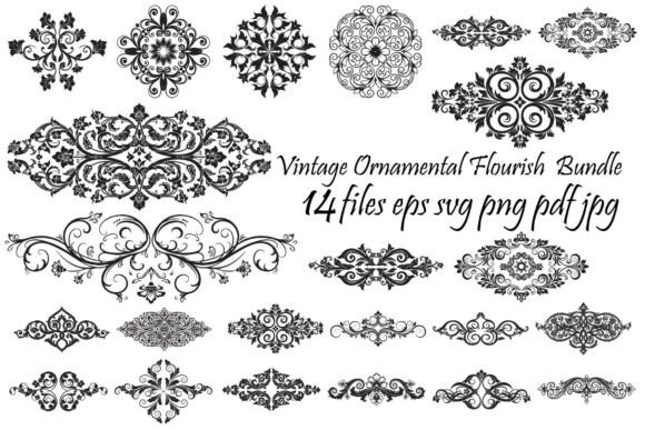 Vintage Ornamental Flourish Bundle