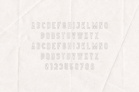 Afterclap Outline Edition Font - Preview 1