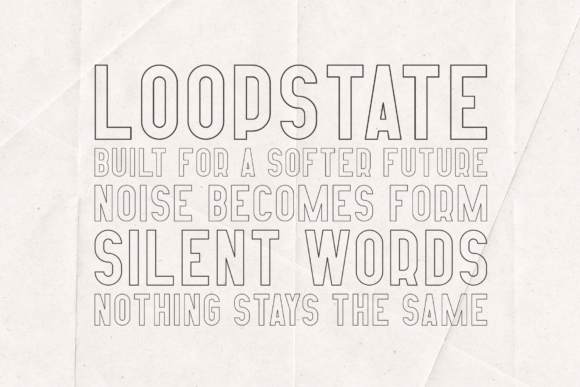 Afterclap Outline Edition Font - Preview 3