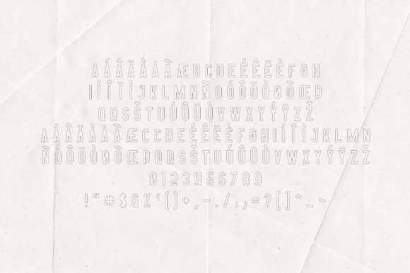 Afterclap Outline Edition Font - Preview 4