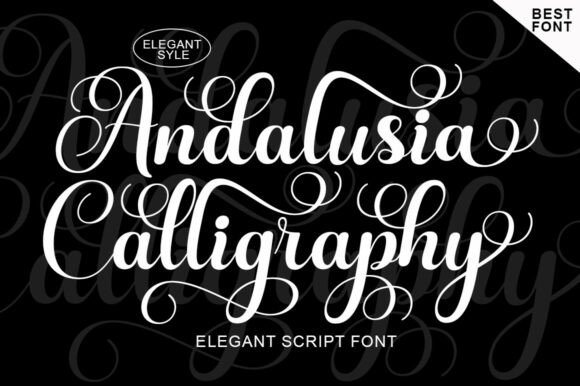 Andalusia Calligraphy Script & Handwritten Font By AF Type