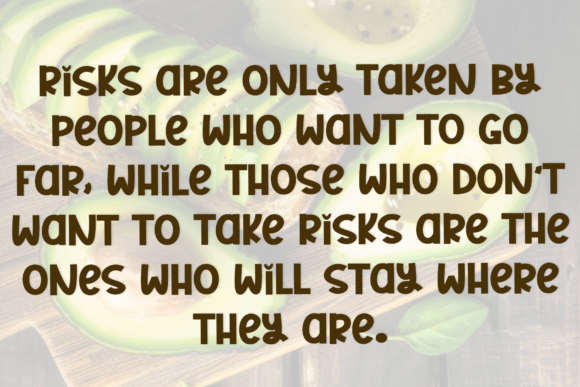 Avocados Font - Preview 3